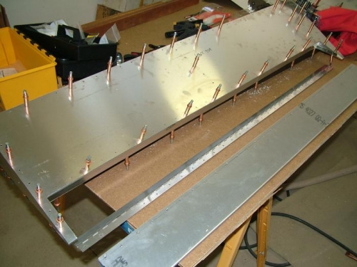 Preparing the trim tab and hinge