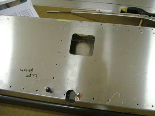 The hole for the actuator