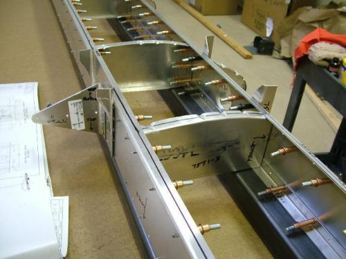 Fitting the brackets on the stab