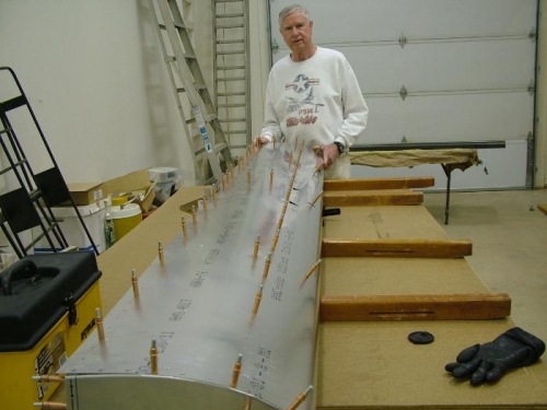 Russ and cleco'd stabilizer