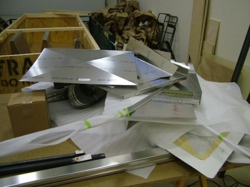 Some fuselage and wing parts.