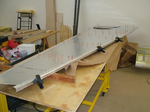 The RHS with clecos in place