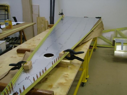 Start on fuselage rear top