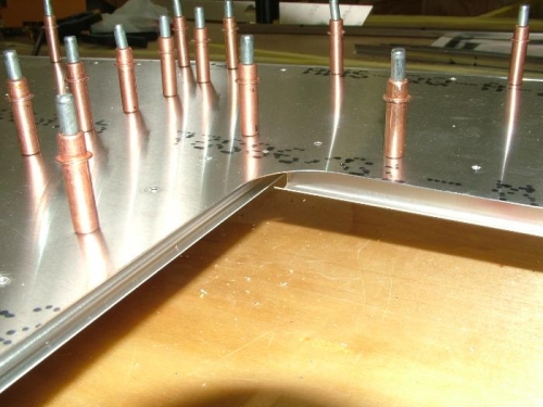 Detail of a corner behind the access hatch