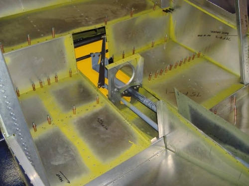 Torque tube in position