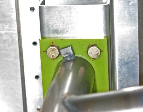 Close up of safety stop