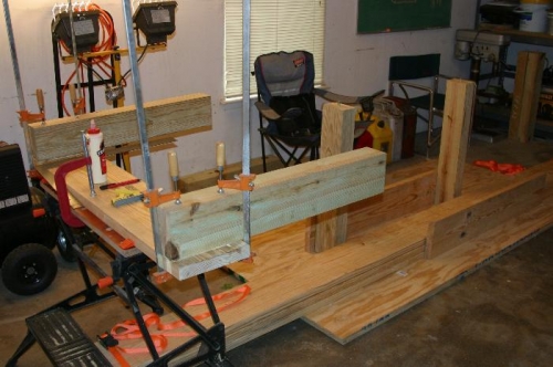 Gluing legs to end pieces