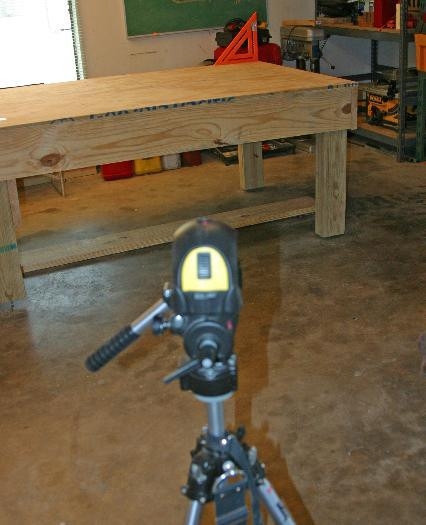 Leveling the workbench