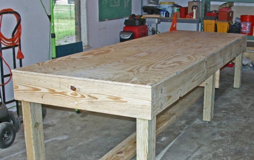 Workbench leveled and complete
