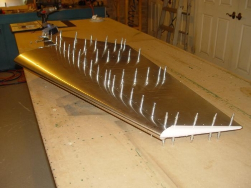 Rudder front skin