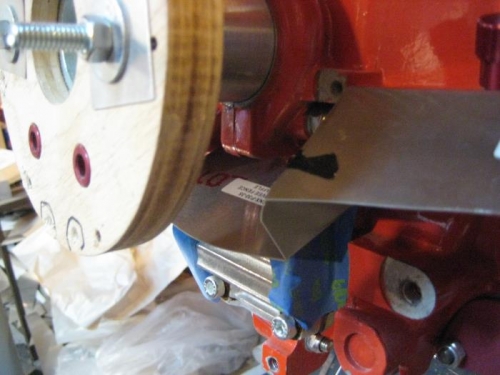 Baffle connecting both sides. Fit pretty well.