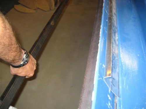 Bending the second leg of the channel