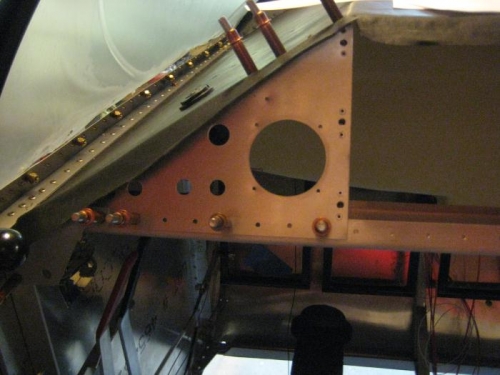 Put in part of the panel temporarily to see how everthing lays out.