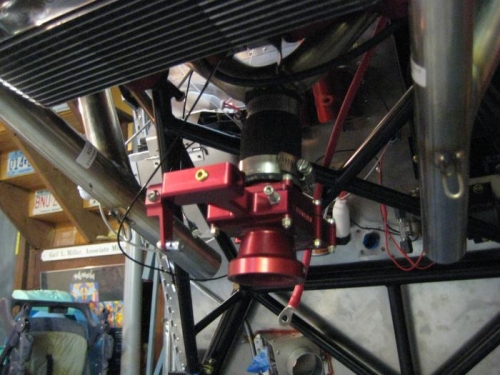 Temporarily put the AeroInjector in place so I can figure out the throttle/mixture cables.