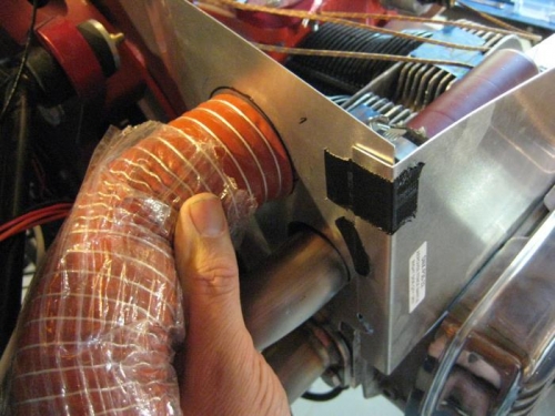 Air to pressurize heater box will go here.