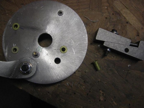 3 Rivnuts installed. Rivnut installer to the right.