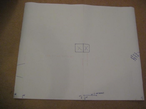 Mark-ups to create the seat and seat back cusions.