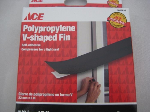 V-shaped weather stripping