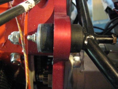 Rubber engine mount grommets