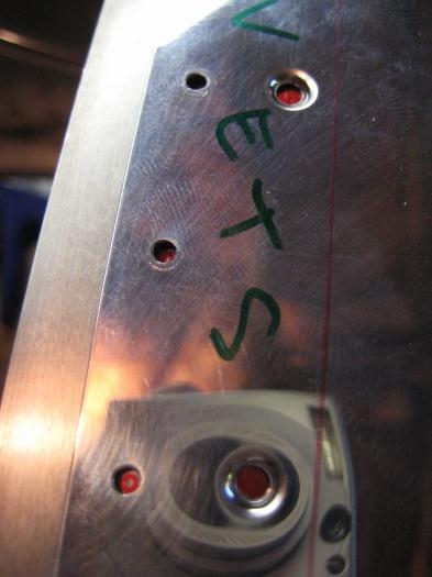 I traced all the wing skin holes onto the root doubler underneath.