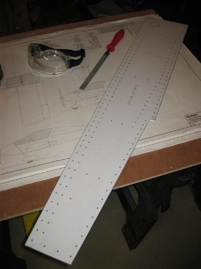 You can see the paper pattern stuck on with a glue stick.