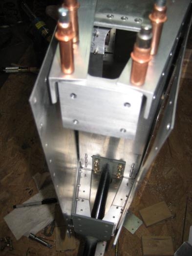 The tailcone from above, before installing the Lower Fin Post channel.