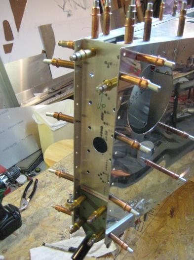 The tailcone from above, ready for riveting.