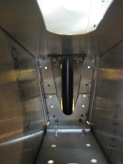 The inside of the tailcone, viewed from above.