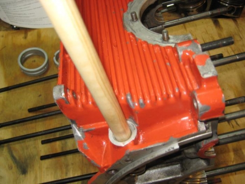 Spin the dowel in the hole to finish the seat.