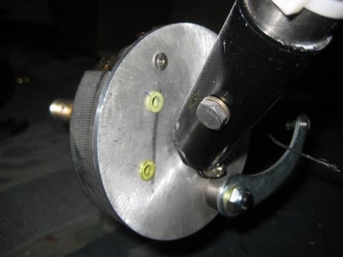Right brakes in place, with 3 rivnuts (2 visible).