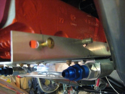 The holes that came premade in the shroud, didn't come anywhere close to the locations in the block