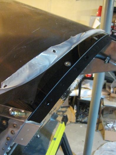 Forward edge of windscreen