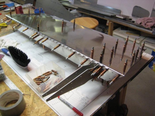 Aileron: deburred and ready for riveting