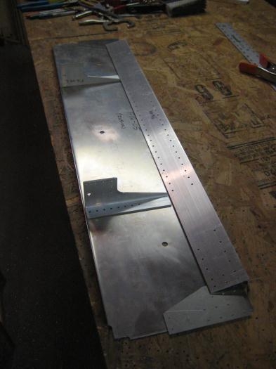 All the parts drilled and ready for countersinking