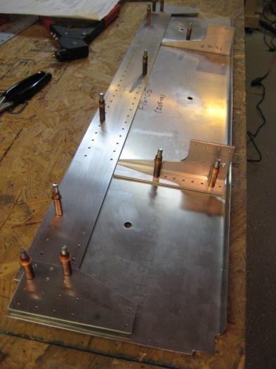 Dimples and countersinks done & parts fitted together.