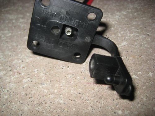 Male/Female fitting that will go on the exterior of the cowl