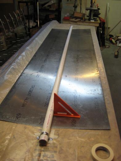 4 mil plastic laid on table. Skin on top. 1-1/2