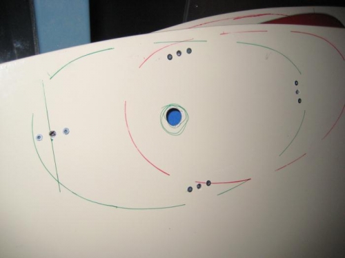 Green is the final location.