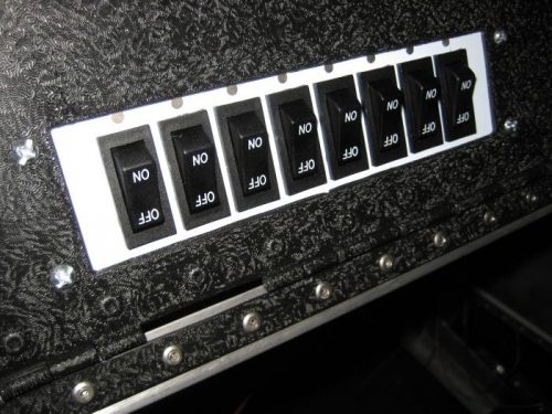 Note the upside down switches!