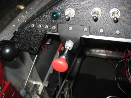 Corner bracket and mixture brackets installed.