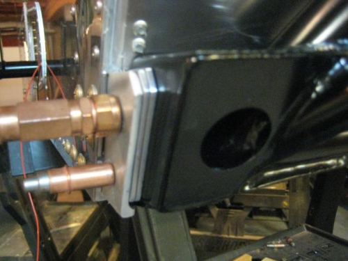 Lower right mount pilot drilled