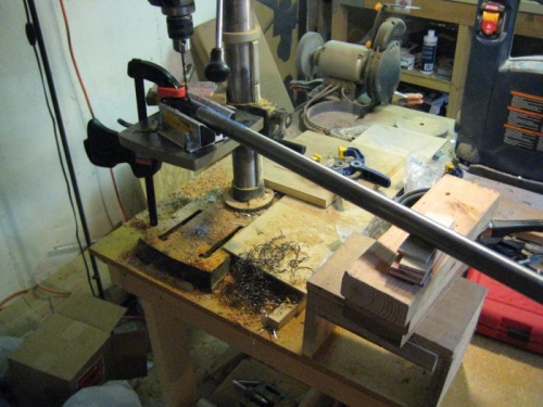 Lots of odd wood thicknesses to get everthing supported and level