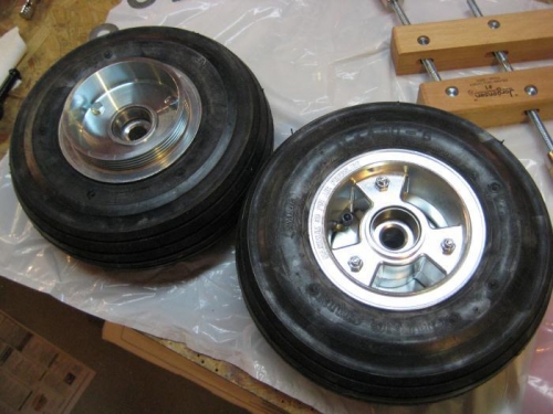 Completed. Inside view on left, outside view on right.