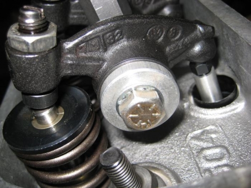 On the right, the push rod measuring tool provided by Sonex.