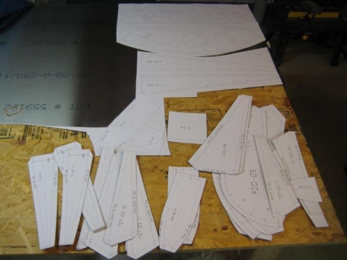 Most of the .025 parts from the 1st .025 sheet