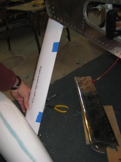 Paper pattern taped together. Trial and error to get the right length.