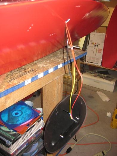 Wires soldered and with heat shrink tubing