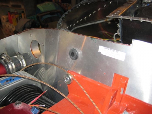 I cut the baffles in-place.