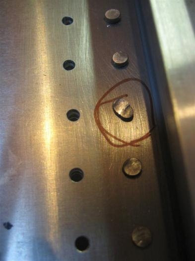 A bad rivet I'll have to drill out.