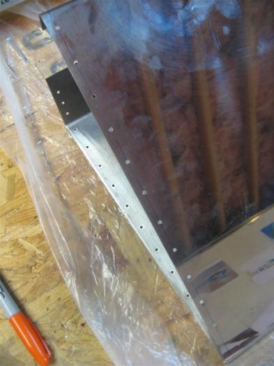 Pilot holes at outboard end (left elevator)